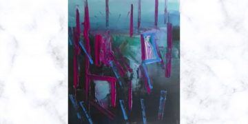 Painting Tutorial | Black Blue Deep Abstract Art by Palette Knife |  Acrylics on  Canvas | Artwork