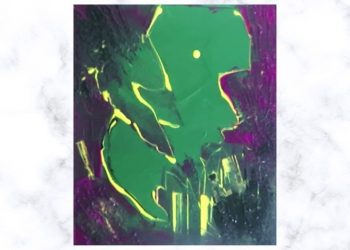 Painting Tutorial | Dark Green Brown Face Abstract Art Palette Knife | Acrylics on Canvas | Best Art