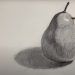 Charcoal Drawing of Fruit – Pear