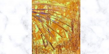 Painting Tutorial | Yellow Orange Abstract Art Palette Knife | Acrylics on Canvas | Visual Art