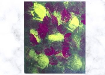 Painting Tutorial | Yellow Green Palette Knife Sponge Abstract Art | Acrylics on Canvas | Easy Art