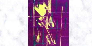 Painting Tutorial | Blue Background Yellow Palette Knife Abstract Art | Acrylics on Canvas | Artwork