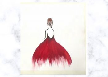 Painting Tutorial | Lady Painting Alone | Acrylics on Canvas | For  Beginners | Easy Art