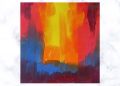 Abstract Art Orange Background Acrylics on Canvas