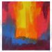 Abstract Art Orange Background Acrylics on Canvas